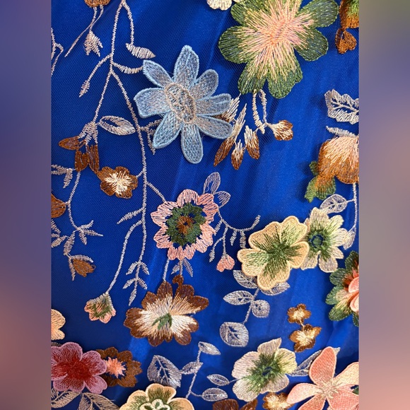Eliza J Floral Embroidered Appliqué Cocktail Dress. New with tags. - Picture 4 of 5